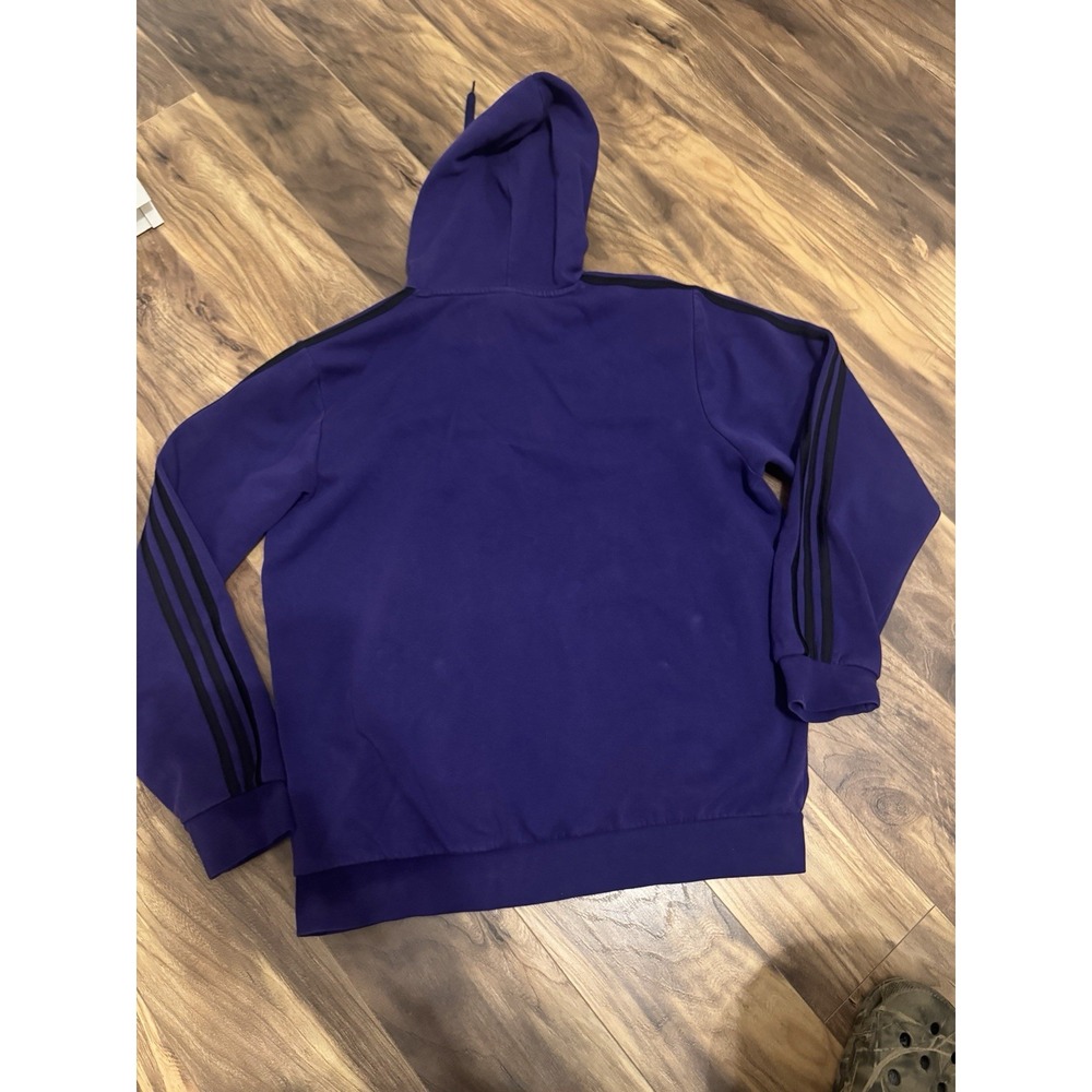 Adidas Men's Purple Hoodie Size Large - Picture 2 of 5